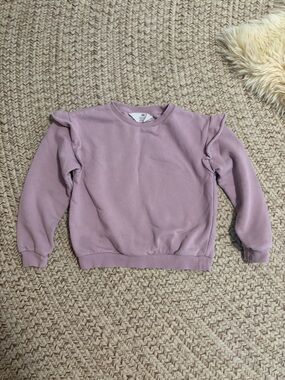 H&M lavender crew neck sweatshirt size 6
